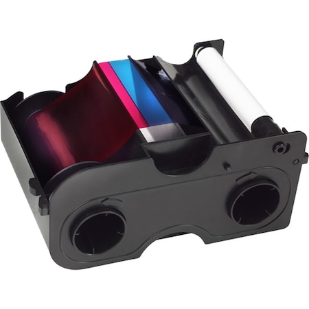 Hid Global 250 Images YMCKO Ribbon Cartridge with Cleaning Roller Fullcolor for DTC4000 45100